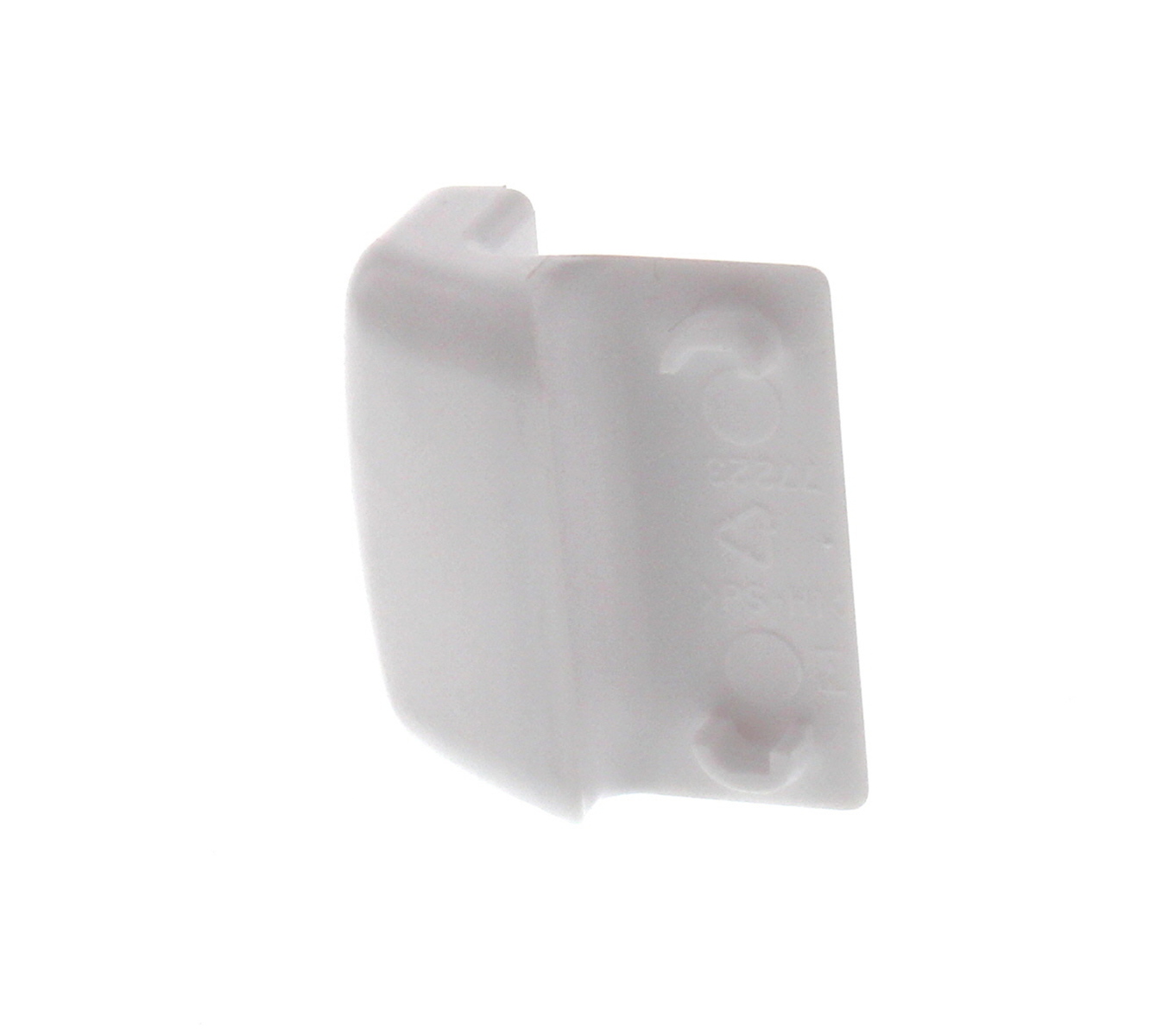 WP61002112 - Genuine OEM Whirlpool Refrigerator Door Shelf End Cap, Left Or Right, White
